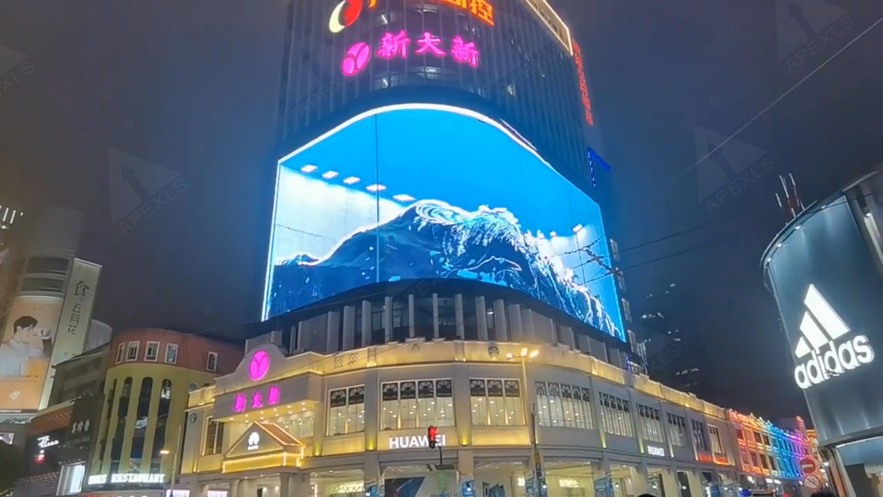 P6 outdoor 3D LED curved screen