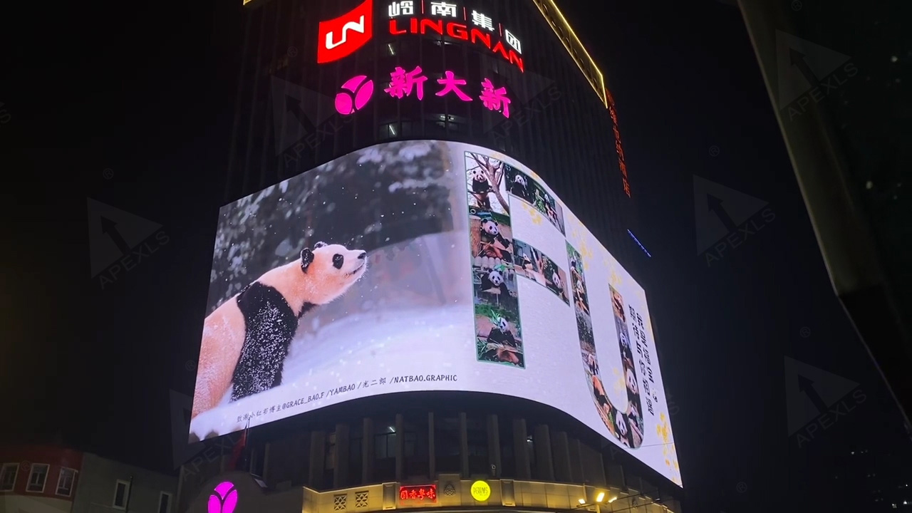 1200㎡ Of Ultra HD 3D Curved LED Screen