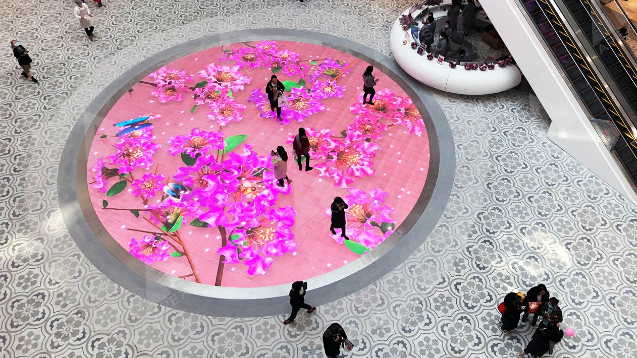 Foshan Wangfujing Crape Myrtle Harbor LED Creative Display