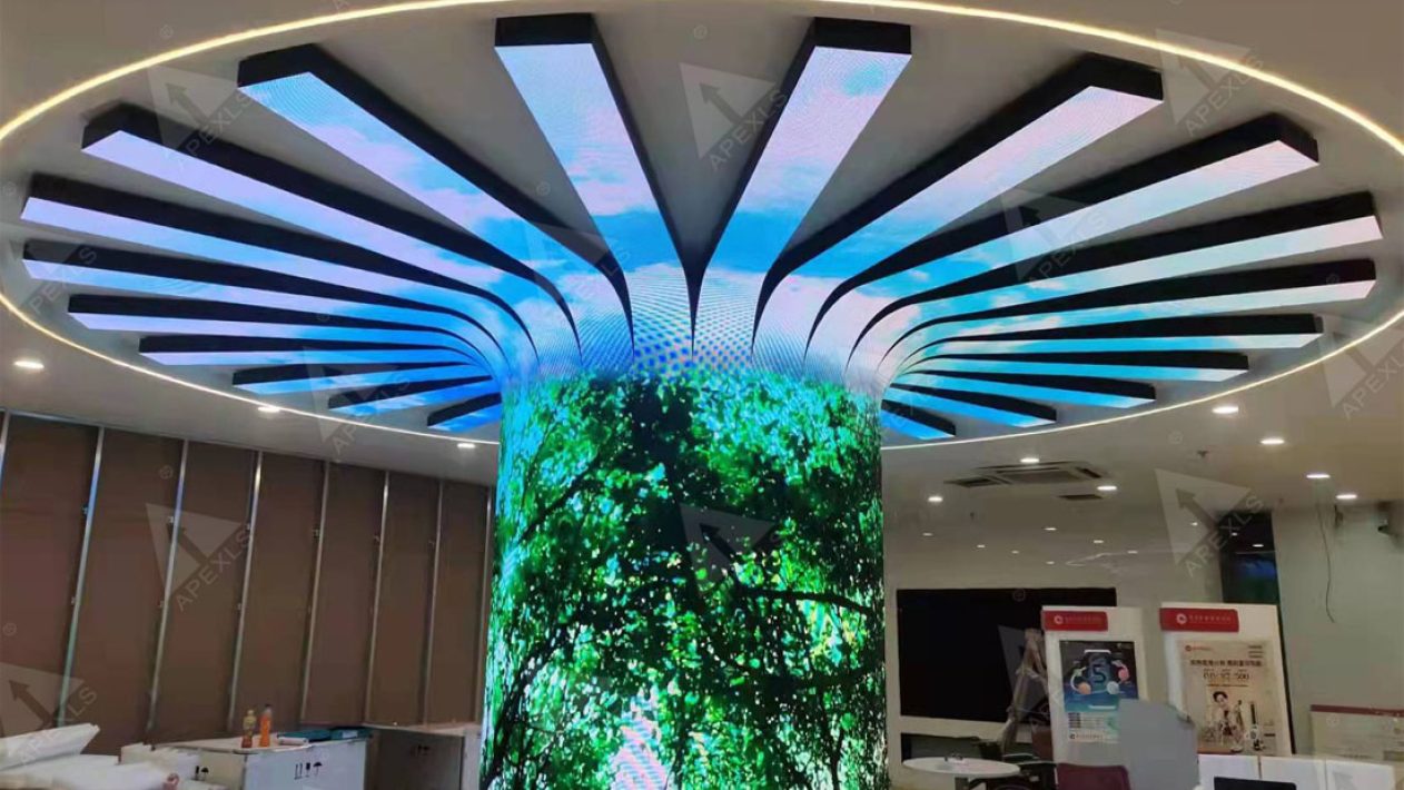 Chongqing Rural Commercial Bank Indoor P2.5 Flexible LED Display