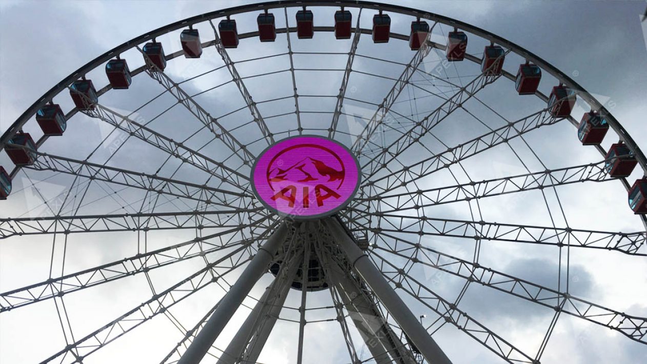 Hong Kong Central Ferris Wheel P10 circular LED display