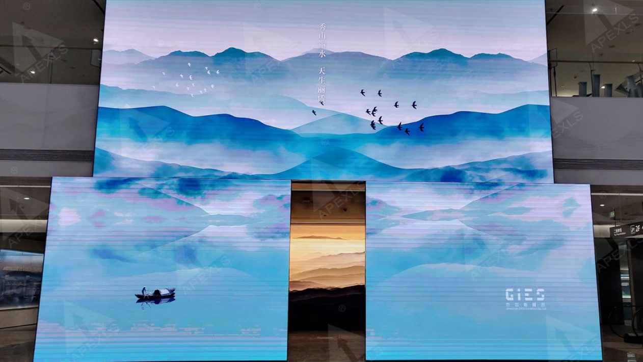 Zhejiang Lishui landscape city museum indoor LED display