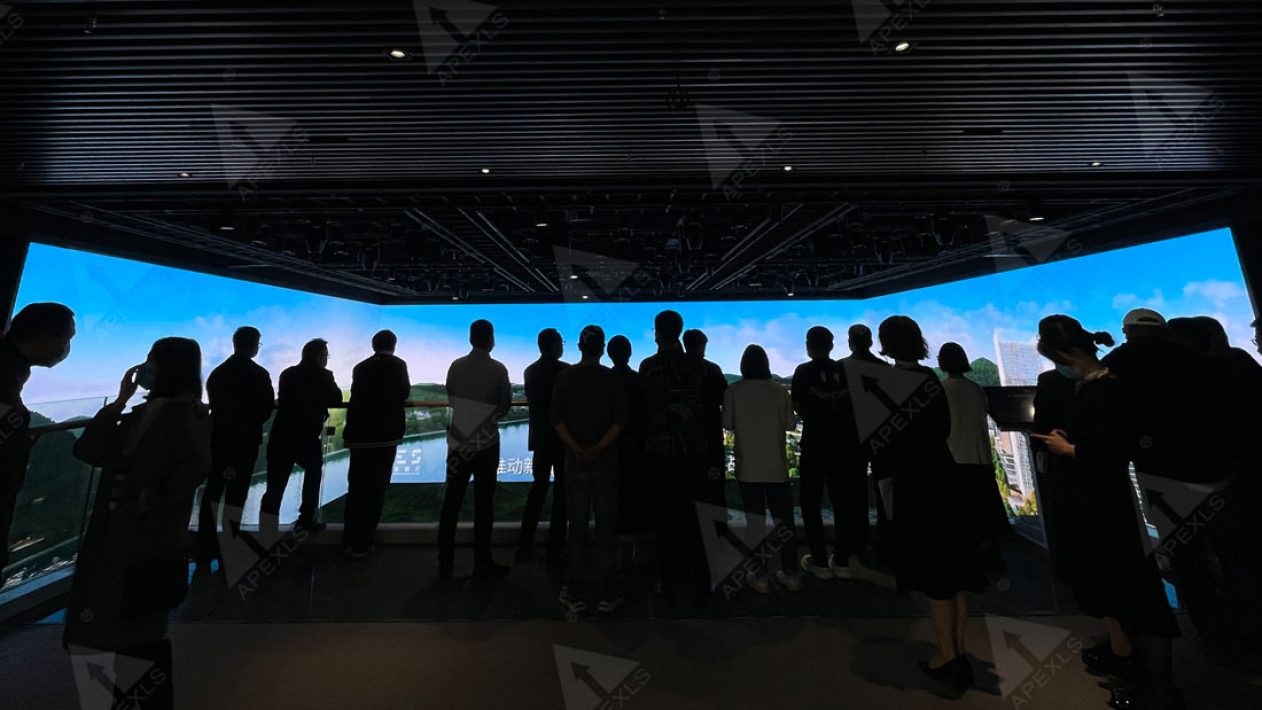 Zhejiang Lishui landscape city museum indoor LED display