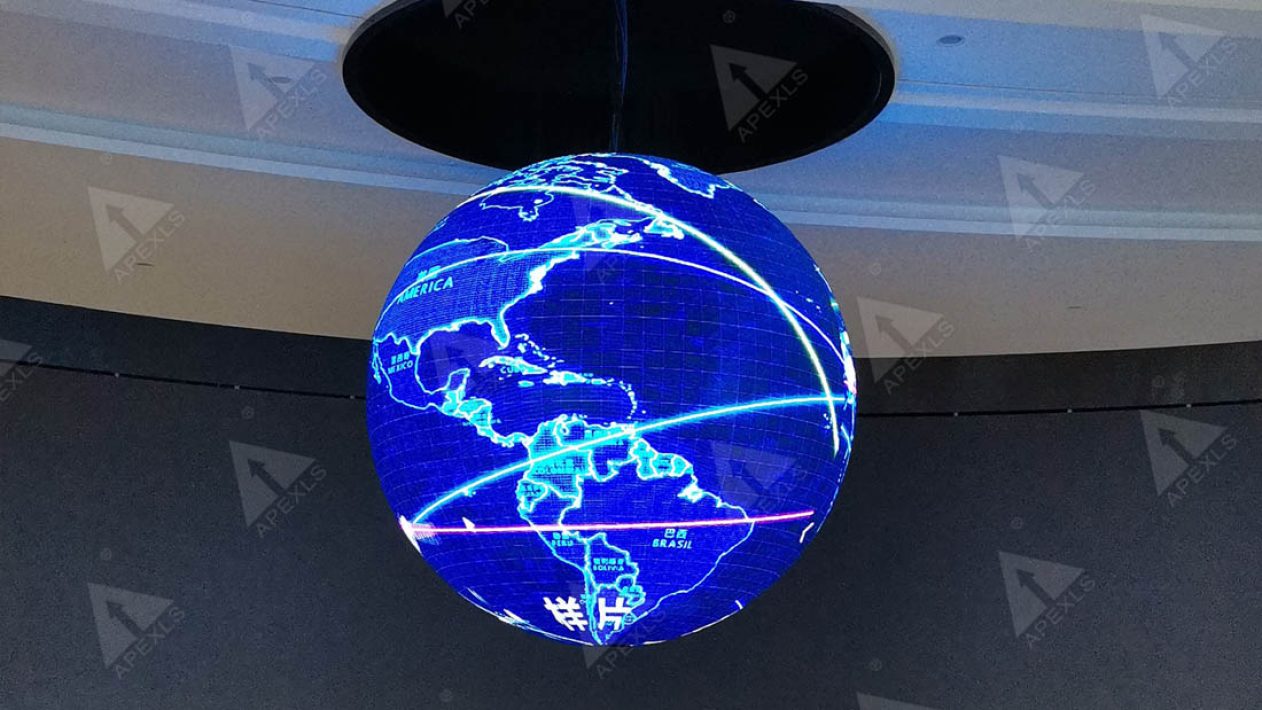 Zhaoqing High-tech Zone innovation and entrepreneurship Science Park P4 sphere led display