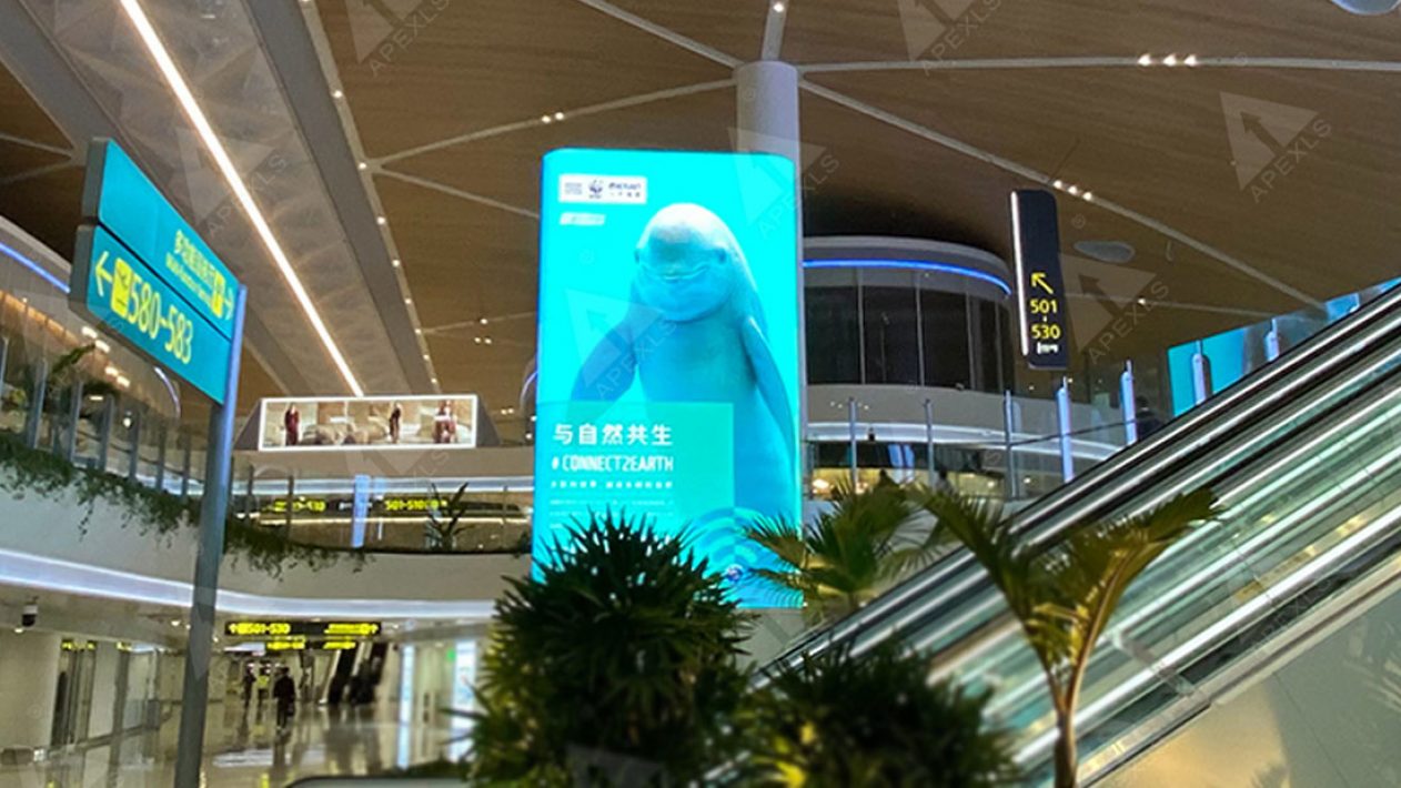 Shenzhen Airport Satellite Hall P2.5 Creative LED Display