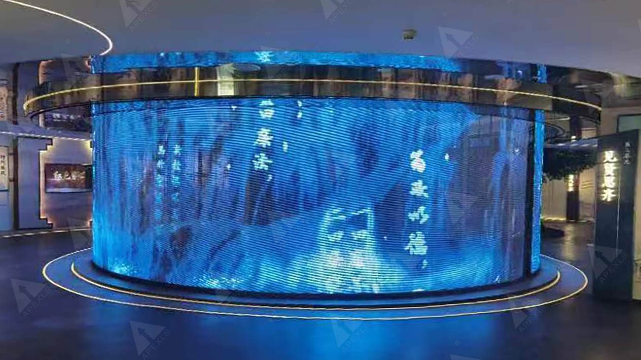 Huizhou Luofu Mountain Scenic Spot -P3.91-7.8 customized curved LED transparent display