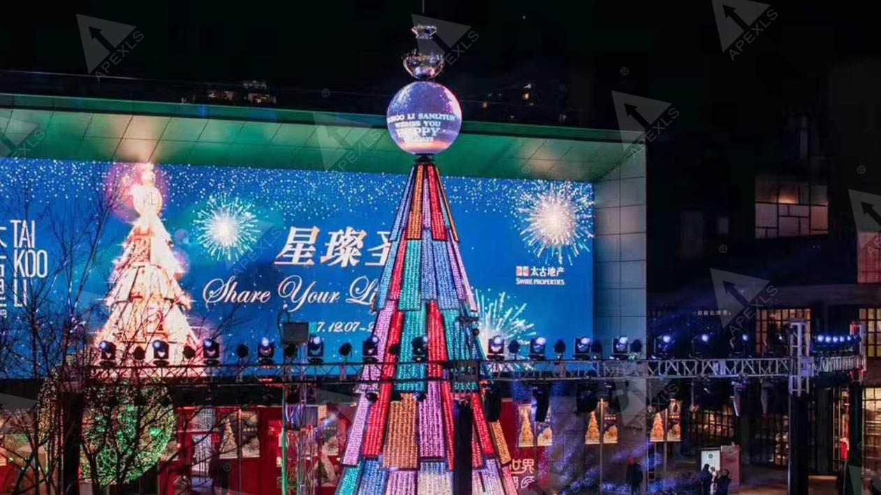 Beijing Sanlitun outdoor P10 LED Sphere Display