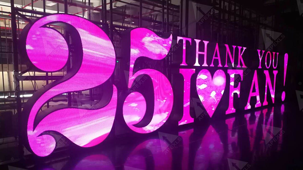 P6 Logo Shaped LED Display For Live Show