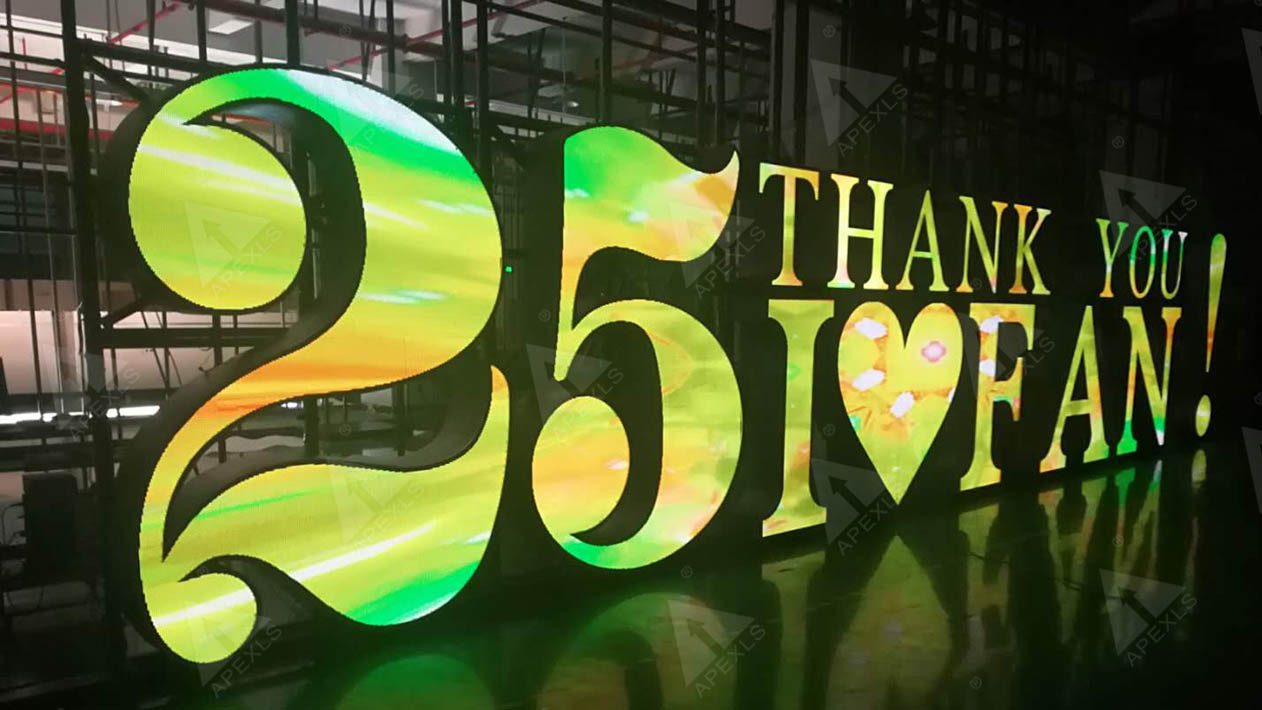 P6 Logo Shaped LED Display For Live Show, Japan