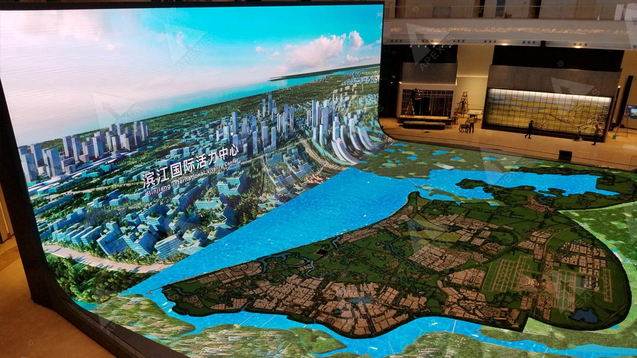 Haikou Wanda City Jiangdong New District exhibition center Super Sand Table LED Display