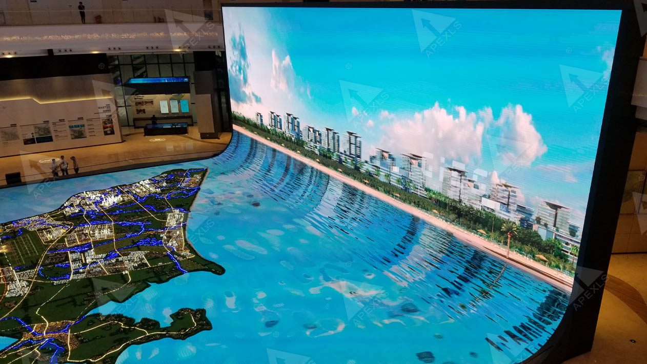 Haikou Wanda City Jiangdong New District exhibition center Super Sand Table LED Display